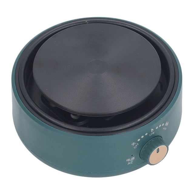 Portable Electric Hot Plate Single Burner, Efficient Safe Heating Plate with 2 Level Temperature Control, Compatible with Various Cookware Materials