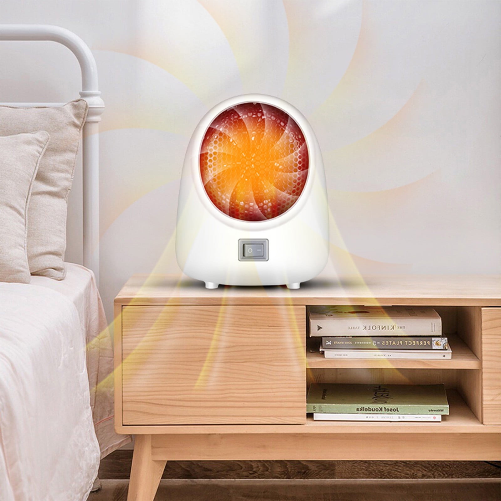 Clearance Space Heater,Desktop Mini Heater with Low Noise and No Light, Ideal Personal Space Heater for Tabletop Use, Powerful and Comfortable Heating in a Small Size