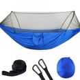 thumbnail image 1 of Automatic Quick-opening Tent-type Camping Hammock With Mosquito Net Lightweight Parachute Hammock For Camping Backpack Trekking Travel Backyard Beach 55”*114” Maximum Load-bearing 441LB, 1 of 8