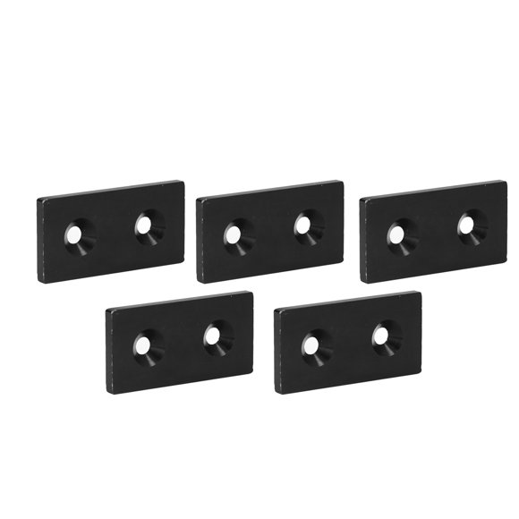 Aluminum Profile End Cap, 5Pcs Metal Aluminum Alloy End Cover Industrial 4080 Easy To Install for 3D Engraving Machines for CNC Routers Silver,Black