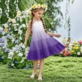 thumbnail image 2 of Tranfacy Robes d'Été pour Ados, Robe d'Été pour Filles, Robe d'Été Boho pour Fille 4-14 Ans à Dégradé de Couleurs, Décontractée, Sans Manches, à Étages, Style Nuisette, 2 of 7