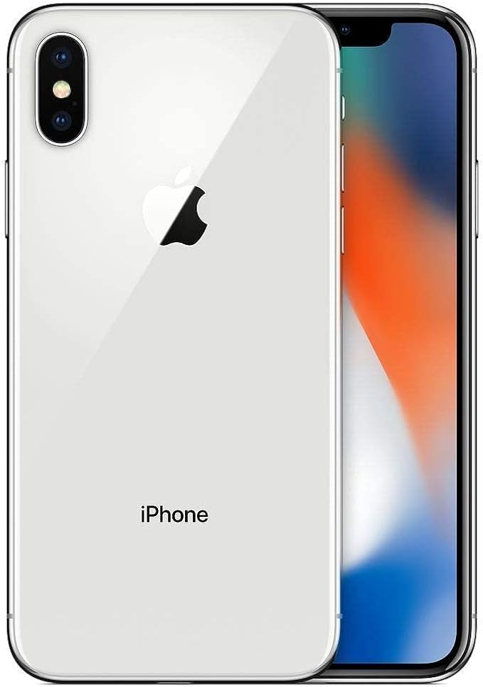 Apple iPhone X 64GB Unlocked Smartphone (Silver) Certified Refurbished Like New