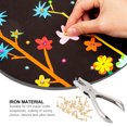 thumbnail image 2 of 200pcs Brass Paper Fasteners Paper Brads Plated Brass Washer with 1pc Hole Punch, 2 of 8