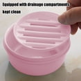 thumbnail image 3 of Birdeem Portable Soap Box with Drain Holes,Leak-Proof Travel Soap Container,Sealed Lid for Easy Open,Compact Size 3.9X3.9X1.9 In,Ventilated Soap Holder, 3 of 8