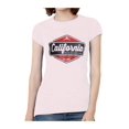 thumbnail image 1 of California Sun Surf Fun Womens Short-Sleeve T-Shirt - Light Pink - Large, 1 of 1
