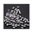 thumbnail image 2 of 200pcs 1/8 Inches 2MM Wire Rope and Cable Aluminum Crimping Loop Sleeve Steel Rope Joint Aluminum with Double Holes, 2 of 8