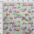 thumbnail image 3 of oneOone Polyester Spandex Pink Fabric Check & Toucan Craft Projects Decor Fabric Printed By The Yard 56 Inch Wide, 3 of 4