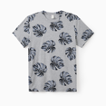 thumbnail image 2 of PatPat Family Matching Leaf Print Tee or Strap Dress Cotton Grey Set, 2 of 6