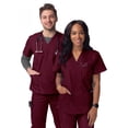 thumbnail image 4 of Sivvan Unisex V-Neck 3 Pocket Scrub Top (Available in 15 Colors), 4 of 7