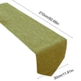 thumbnail image 3 of JASKFLY Long Table Sheer Runner for Weddings & Parties Solid Color Linen Table Runner 30x210cm(120 -150cm Tables)Green, 3 of 9