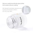 thumbnail image 4 of Yooforea Silicone Coated Glass Baby Bottle, 0M+ Slow Flow Nipple I Anti-Colic, Wide Neck, Stable Base I Medical-Grade Silicone Coating Shatter Protection, BPA BPS PVC Free (90 ML/3OZ-Fog), 4 of 5