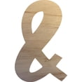 thumbnail image 1 of Wooden Letter (&) Unfinished Craft, 4'' Tall Alphabet Wood Letter DIY, Paintbale Icebold Font, 1 of 3