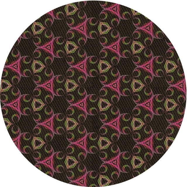 Ahgly Company Tapis Rond Lavable en Machine Intérieur Transitionnel Marron Chocolat, 4 Pieds Rond
