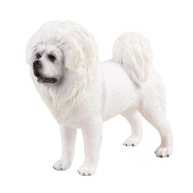 Abbracc Figurines d'Animaux Réalistes Ornement Miniature Réaliste pour Fêtes Mastiff Tibétain