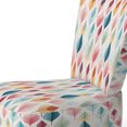 thumbnail image 4 of Designart "Scandinavian Geometry In Pastels IV" Pink Geometric Upholstered Accent Chair - Modern Arm Chair For Bedroom, 4 of 7