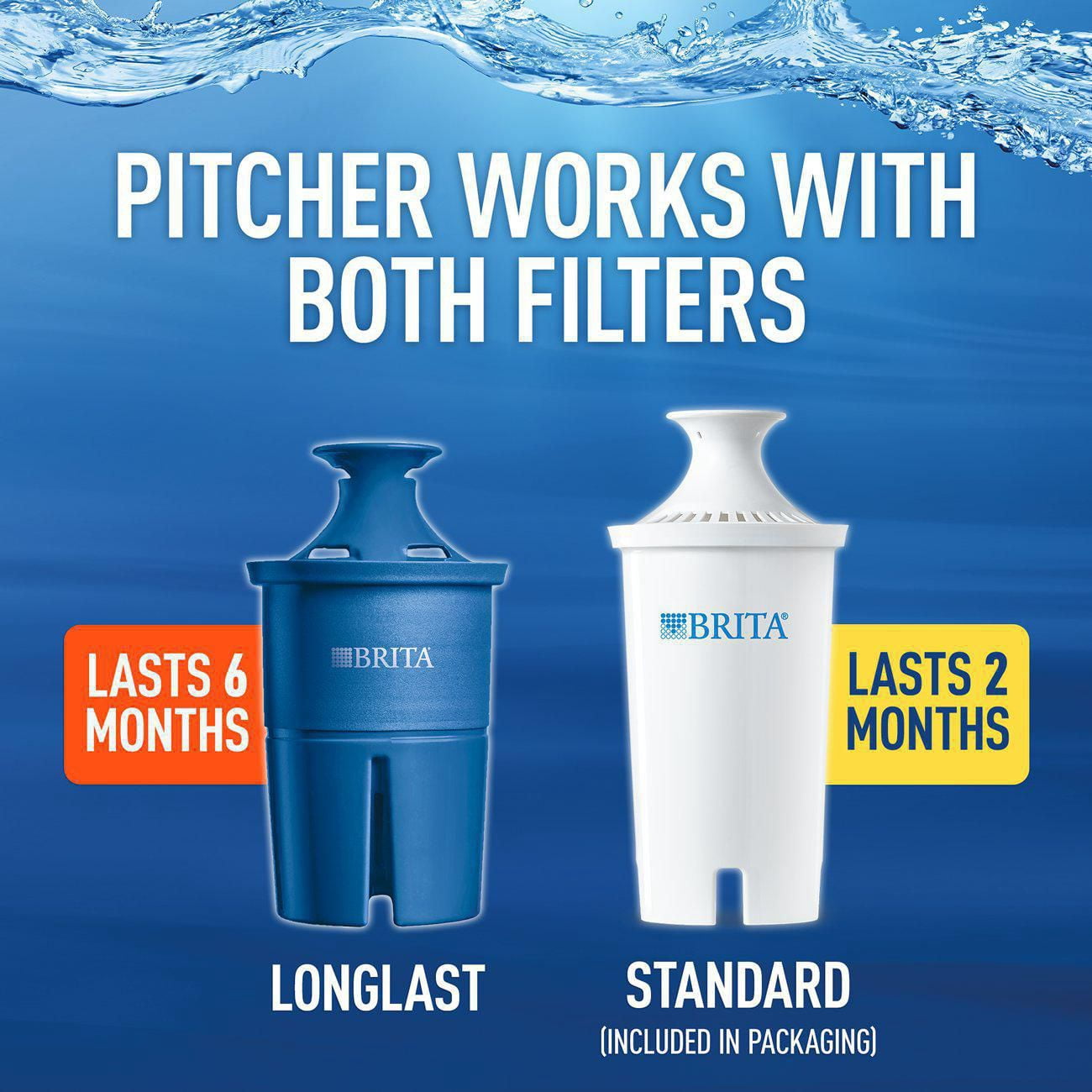 Système de filtration en pichet Brita® (modèle Pacifica), Vert, 10 tasses