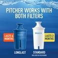 thumbnail image 2 of Brita Pacifica Water Filter Pitcher with 1 Standard Filter, Green, 10 Cup, 2 of 6