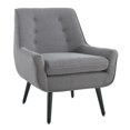 thumbnail image 1 of Chaise en flanelle grise Marley, 1 of 9