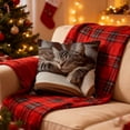 thumbnail image 4 of Cute Sleeping Cats And Book Pillowcase Short Pile Living Room Sofa Pillowcase Soft Cushion Cover, 4 of 6