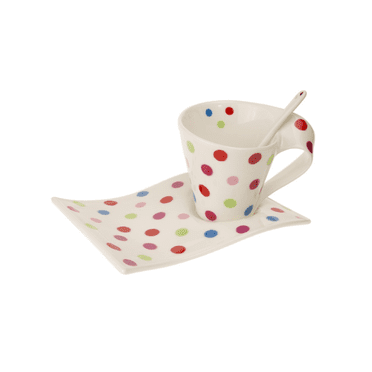 Ensemble Tasse et Soucoupe à Pois
