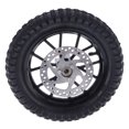 thumbnail image 2 of Rubber Tyre, Durable Front Wheel  For 47cc 49cc 2 Stroke Mini Dirt Bike Black, 2 of 8