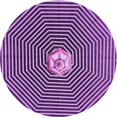 thumbnail image 1 of Ahgly Tapis Rond Lavable en Machine Intérieur Transitionnel Violet Violet, 7 Pieds Rond, 1 of 7
