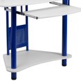 thumbnail image 3 of Blue Corner Computer Desk with Hutch, 3 of 9