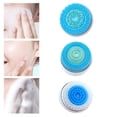 thumbnail image 2 of HILABEE 3 Pieces Facial Brush Heads Set, Wash Face Massaging Head Facial Exfoliator Head Blue, 2 of 8