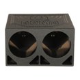 thumbnail image 1 of QPower QBOMB10TB Boîte de Subwoofer Triangle Double 10 Pouces avec Vaporisateur de Doublure de Lit, 1 of 10