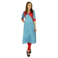 thumbnail image 3 of Phagun Kurta Bollywood Indienne de Designer pour Femmes Kurti Ethnique Tunique en Coton Robe, 3 of 5
