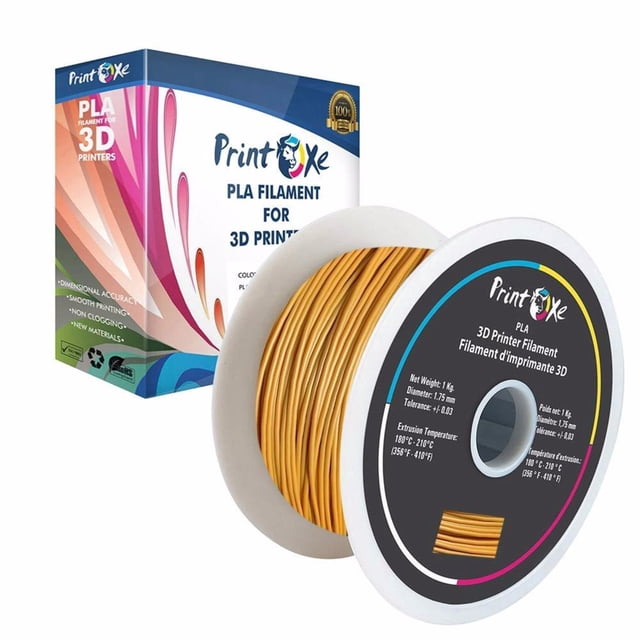 Gold Colour PLA 3D Printer Filament 1.75-1Kg Spool