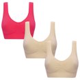 thumbnail image 1 of tumgatte Women Color Plus Size Ultra-thin Large Bra Sports Bra Full Bra Cup Tops Clearance, 1 of 6