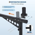 thumbnail image 4 of Yiwa 1000 lbs Universal Pickup Truck Ladder Rack, Adjustable 35"–67" Rust-Proof Roof Rack for F150, Silverado, Ram—Pair, 4 of 10