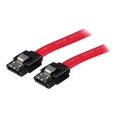 thumbnail image 1 of StarTech.com 24in Latching SATA Cable - SATA cable - Serial ATA 150/300/600 - SATA (R) to SATA (R) - 2 ft - latched - red (LSATA24) - SATA cable - Serial ATA 150/300/600 - SATA (R) to SATA (R) - 2 ft - latched - red - for P/N: 10P6G-PCIE-SATA-CARD, 2P6G-PCIE-SATA-CARD, 6P6G-PCIE-SATA-CARD, BRACKET125PTP, 1 of 2