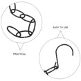 thumbnail image 3 of FESTFENDS 8Pcs Metal Vertical Clothes Storage Hangers Black Closet Organizer for Home, 3 of 8