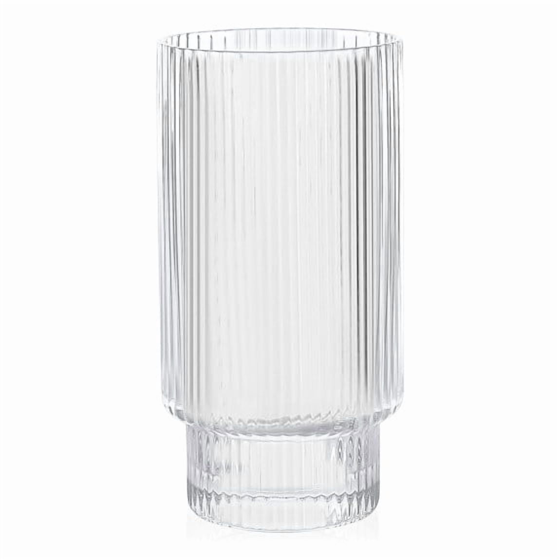 Striped Highball Glass 14 oz / 420 ml (Set of 4)