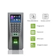 thumbnail image 2 of F18 Système de Machine de Contrôle d'Accès à Reconnaissance d'Empreintes Digitales Biométrique USB TCP/IP, Utilisation du Verrou Électrique en Option, Calculs Précis, 2 of 6