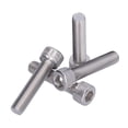 thumbnail image 4 of Vis de Machine, Quincaillerie de Meubles Vis de Meubles 4 Pcs Capuchon de Douille de Boulon Hexagonal en Acier Inoxydable Vis A2 Boulons de Douille Hexagonale Écrous Rondelle Assortiment pour Lits Chaises Meubles 1,25 mm, 4 of 7