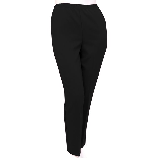 Silverts Women Two Pocket Plus Size Pant, 38, Black