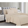 thumbnail image 1 of Swift Home Luxury 6-Piece Sheet Set with Extra Pillow Case, Queen, Cream, 1 of 3
