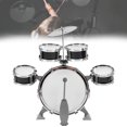 thumbnail image 4 of Gift Toy Drum Set, Children Drum, Boys For Baby Beginners Black, 4 of 8