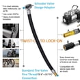 thumbnail image 4 of ALLTIMES Air Inflation Extension Hose Adapter Portable Tire Inflator Air Pump for Car Bike Motorcycle Bicycle Air Filling, Standard US Fine Thread Connection (5/16 x 32 TPI), 4 of 8