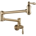 thumbnail image 1 of Delta Faucets Victorian Pot Filler Wall Faucet, Champagne Bronze | 1177LF-CZ, 1 of 5