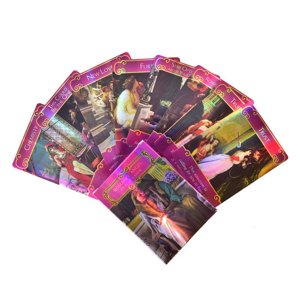 MesaSe Holographic Romance Cartes de Tarot d'Oracle Angels Jeu de société Français Carte à jouer