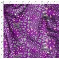 thumbnail image 4 of Soimoi Purple Heavy Canvas Fabric Leopard Animal Skin Print Fabric by Yard 58 Inch Wide, 4 of 6