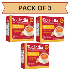 Tea India Ginger Chai 80pk, Pack Of 3