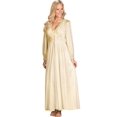 thumbnail image 3 of Velrose Lingerie Shadowline Long Lace Bodice Button Down Robe 71737/71737X, 3 of 4