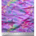 thumbnail image 1 of Soimoi polyester Crepe Fabric Star & Diagonal Stripe Fabric Prints By Yard 52 Inch Wide, 1 of 3