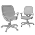 thumbnail image 1 of Vinsetto Mesh Office Chair, Small Computer Desk Chair, Space Saving, Grey, 1 of 10