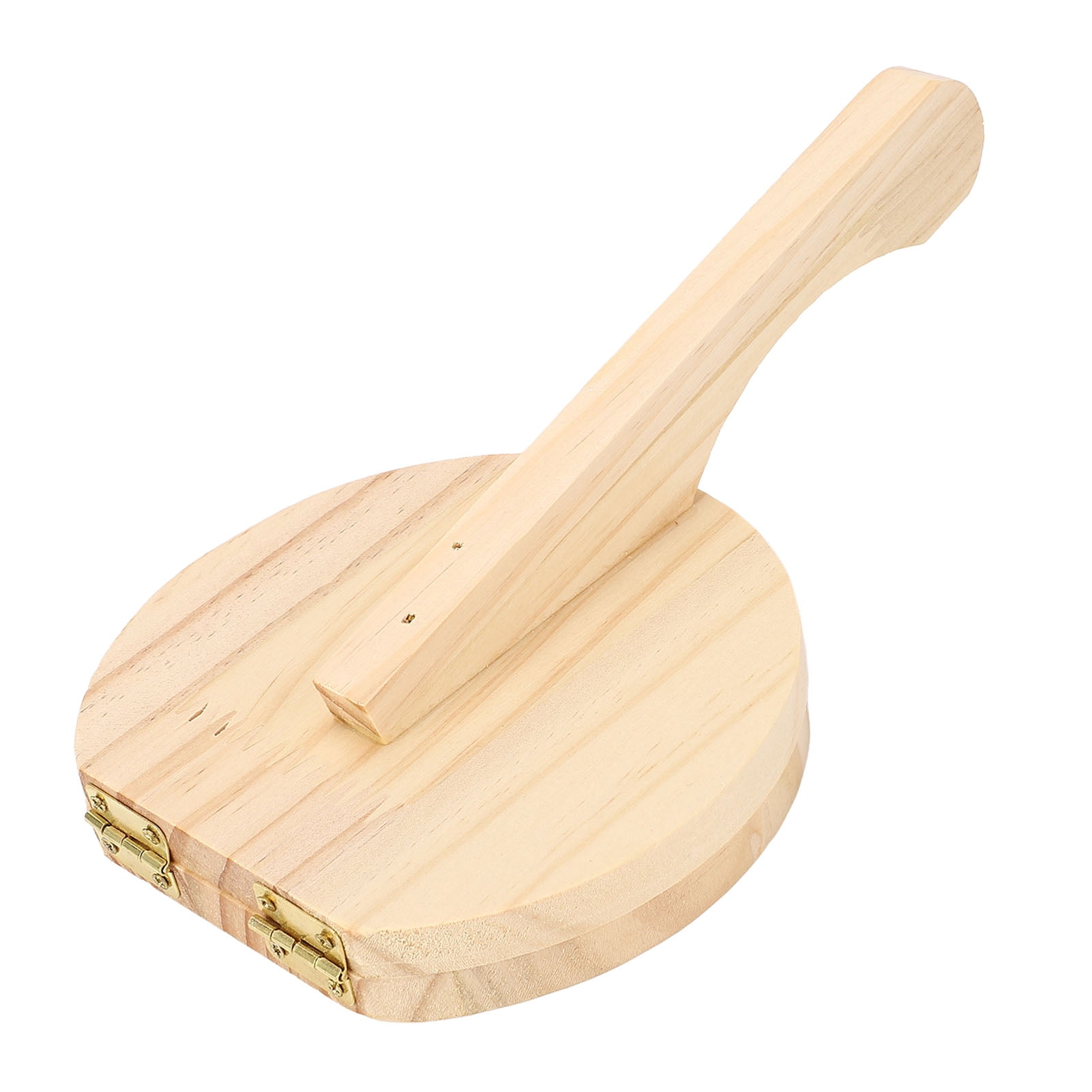 Tortilla Press Wooden Dumpling Skin Maker,Authentic Cast Iron Tortilla Press Roti Maker Pre Seasoned Flour or Corn Tortilla Maker Chapati Maker for Tortillas